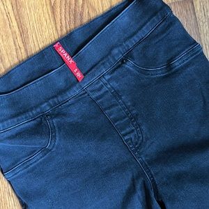 Spanx distressed denim leggings
